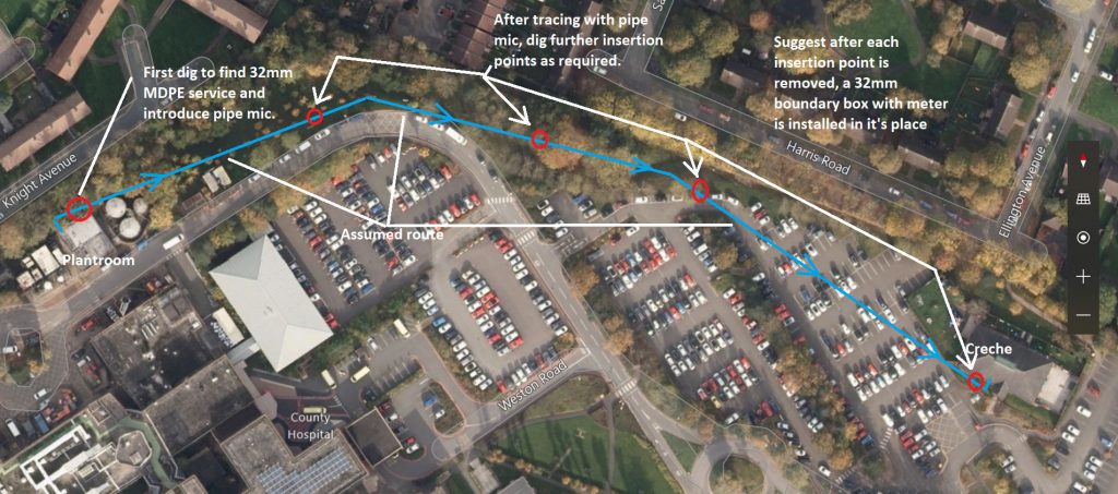 Case Study For Staffordshire County Hospital Severn Trent Services   Staffs Hospital Case Study Map 002 1024x453 